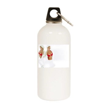 Paris Hilton White Water Bottle With Carabiner