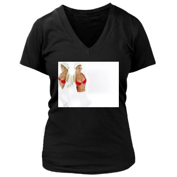 Paris Hilton Women's Deep V-Neck TShirt