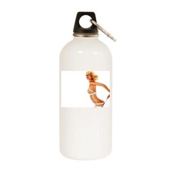 Paris Hilton White Water Bottle With Carabiner