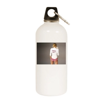 Paris Hilton White Water Bottle With Carabiner