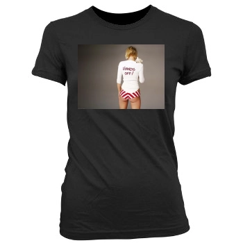 Paris Hilton Women's Junior Cut Crewneck T-Shirt