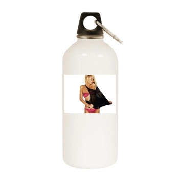 Paris Hilton White Water Bottle With Carabiner