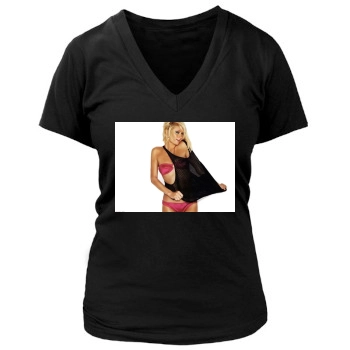 Paris Hilton Women's Deep V-Neck TShirt