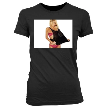 Paris Hilton Women's Junior Cut Crewneck T-Shirt