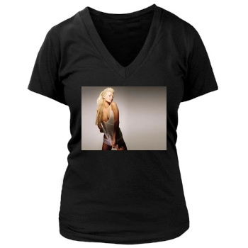 Paris Hilton Women's Deep V-Neck TShirt