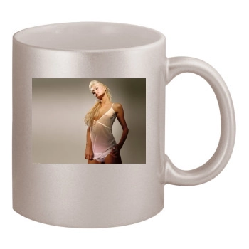 Paris Hilton 11oz Metallic Silver Mug