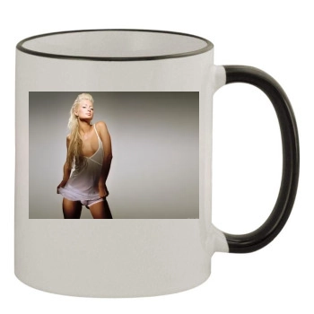 Paris Hilton 11oz Colored Rim & Handle Mug