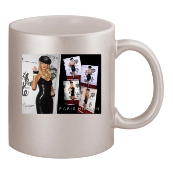 Paris Hilton 11oz Metallic Silver Mug