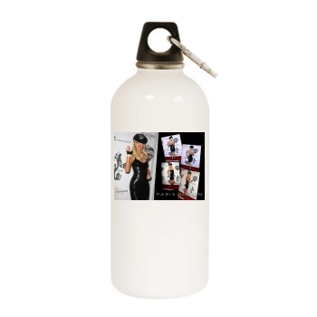 Paris Hilton White Water Bottle With Carabiner