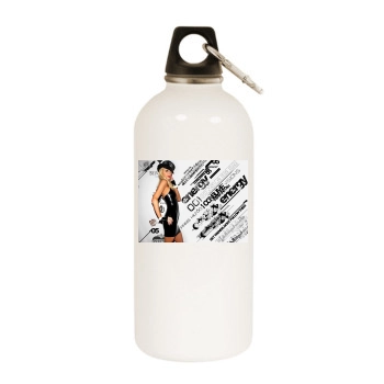 Paris Hilton White Water Bottle With Carabiner