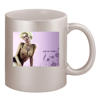 Paris Hilton 11oz Metallic Silver Mug