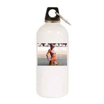 Paris Hilton White Water Bottle With Carabiner