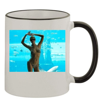 Paris Hilton 11oz Colored Rim & Handle Mug