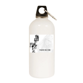 Paris Hilton White Water Bottle With Carabiner