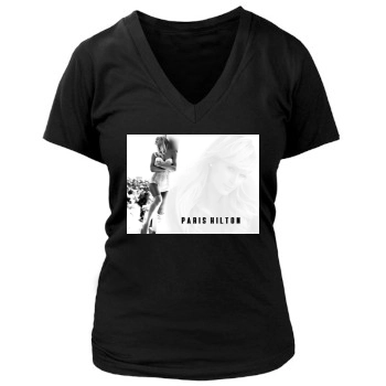 Paris Hilton Women's Deep V-Neck TShirt