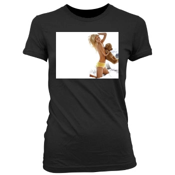 Paris Hilton Women's Junior Cut Crewneck T-Shirt