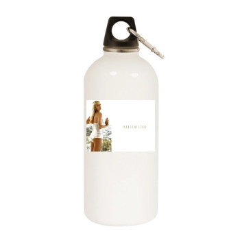 Paris Hilton White Water Bottle With Carabiner