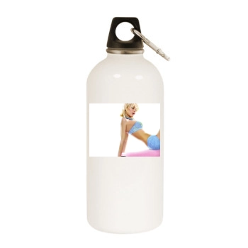 Paris Hilton White Water Bottle With Carabiner