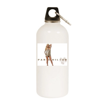 Paris Hilton White Water Bottle With Carabiner