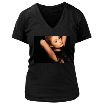 Paris Hilton Women's Deep V-Neck TShirt