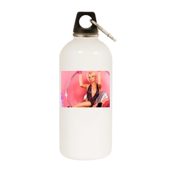 Paris Hilton White Water Bottle With Carabiner