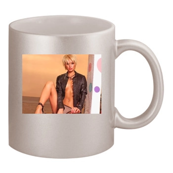 Paris Hilton 11oz Metallic Silver Mug