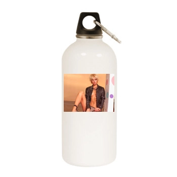 Paris Hilton White Water Bottle With Carabiner