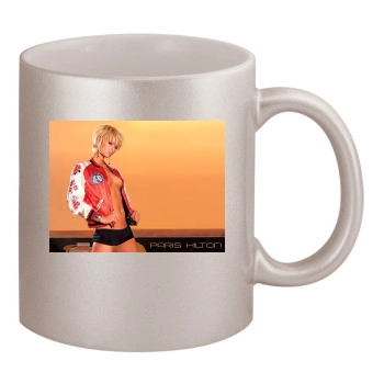 Paris Hilton 11oz Metallic Silver Mug