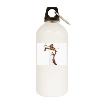 Paris Hilton White Water Bottle With Carabiner