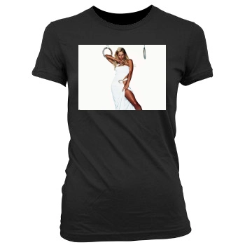 Paris Hilton Women's Junior Cut Crewneck T-Shirt