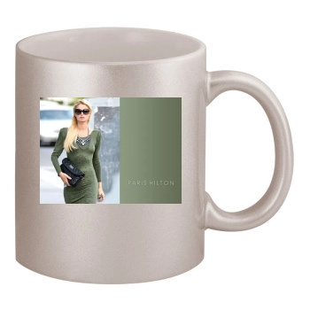 Paris Hilton 11oz Metallic Silver Mug