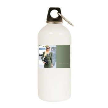 Paris Hilton White Water Bottle With Carabiner