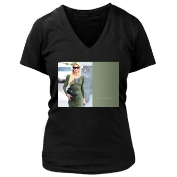 Paris Hilton Women's Deep V-Neck TShirt