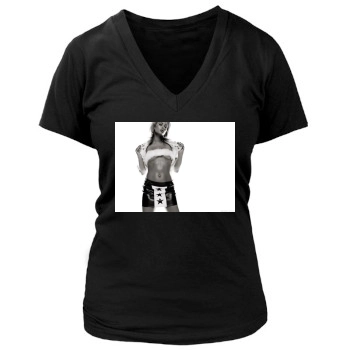 Paris Hilton Women's Deep V-Neck TShirt