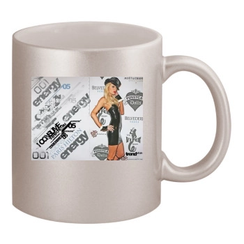 Paris Hilton 11oz Metallic Silver Mug