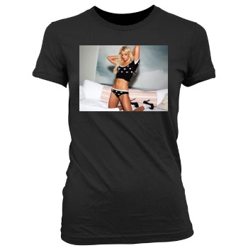 Paris Hilton Women's Junior Cut Crewneck T-Shirt