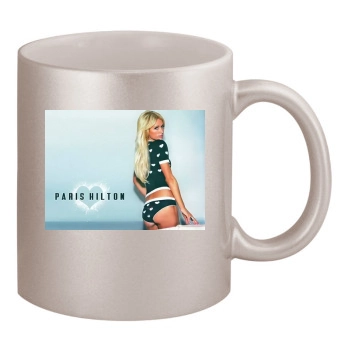 Paris Hilton 11oz Metallic Silver Mug