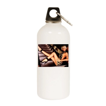 Paris Hilton White Water Bottle With Carabiner