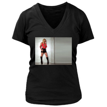 Paris Hilton Women's Deep V-Neck TShirt