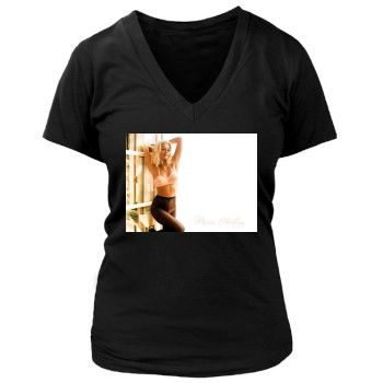 Paris Hilton Women's Deep V-Neck TShirt