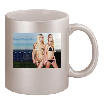 Paris Hilton 11oz Metallic Silver Mug