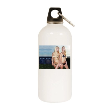 Paris Hilton White Water Bottle With Carabiner