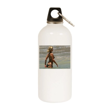 Paris Hilton White Water Bottle With Carabiner