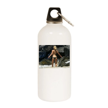 Paris Hilton White Water Bottle With Carabiner