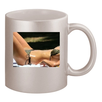 Paris Hilton 11oz Metallic Silver Mug