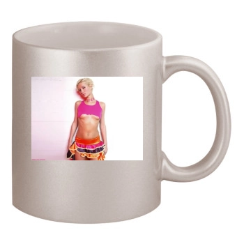 Paris Hilton 11oz Metallic Silver Mug