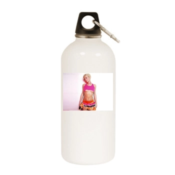 Paris Hilton White Water Bottle With Carabiner