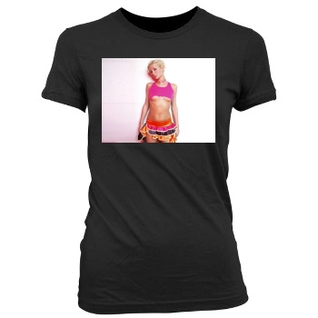 Paris Hilton Women's Junior Cut Crewneck T-Shirt