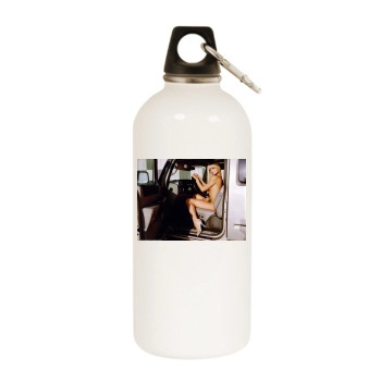 Paris Hilton White Water Bottle With Carabiner