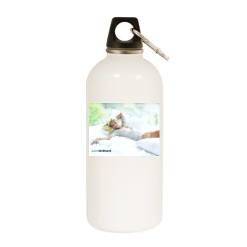 Paris Hilton White Water Bottle With Carabiner